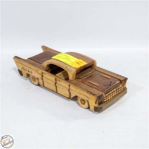 1/24 SCALE HAND CARVED WOOD 1955 CHEVY