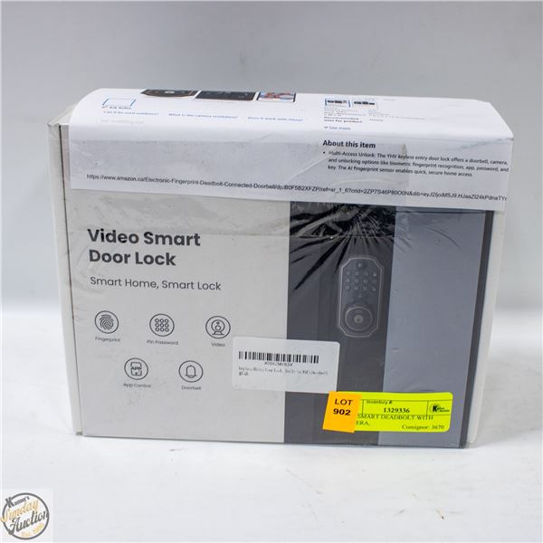 YHV SMART DEADBOLT WITH CAMERA,