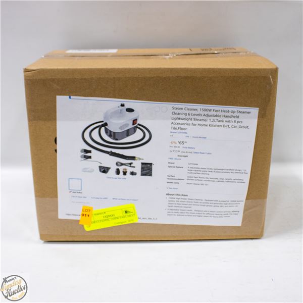 STEAM CLEANER, 1500W FAST HEAT UP