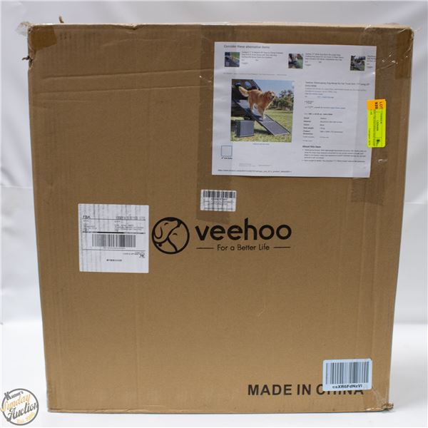 VEEHOO TELESCOPING DOG RAMP FOR CAR