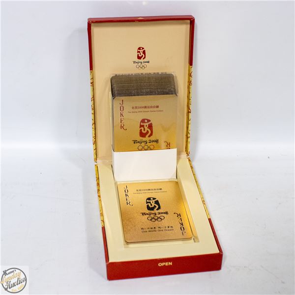 BEIJING 2008 OLYMPIC GOLDEN DECK OF CARDS