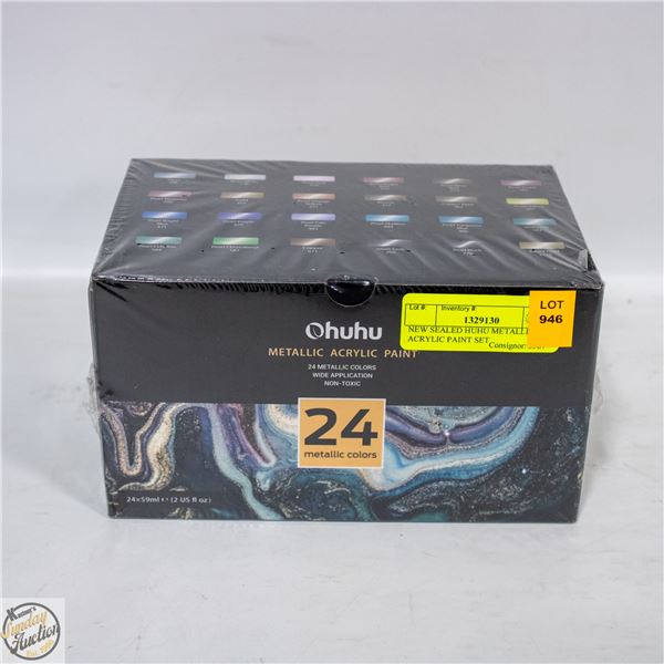 NEW SEALED HUHU METALLIC ACRYLIC PAINT SET