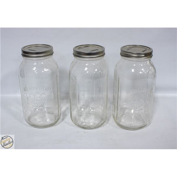 LOT OF LARGE BERNARDIN MASON JARS