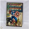 Image 1 : CAPTAIN AMERICA COMIC COVER WOOD POSTER