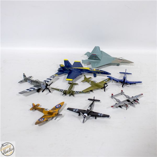9 DIE-CAST METAL MILITARY