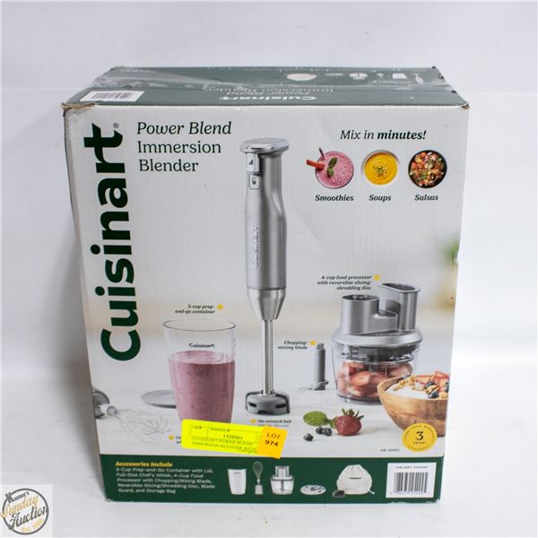 CUISINART POWER BLEND IMMERSION BLENDER WITH