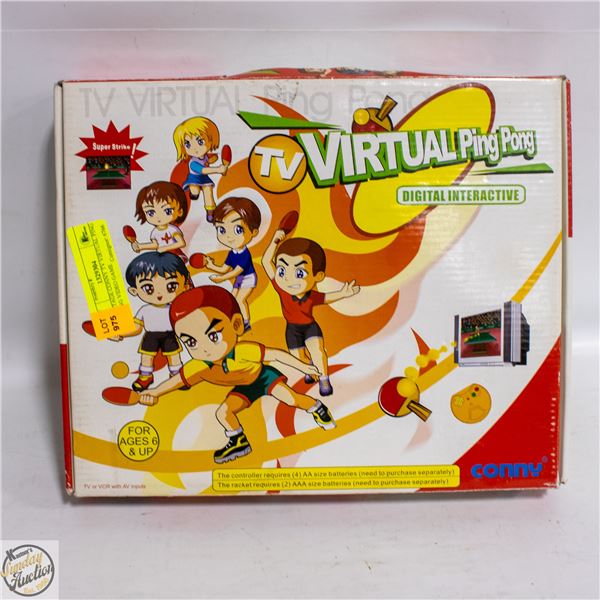 VINTAGE CONNY TV VIRTUAL PING PONG VIDEO GAME