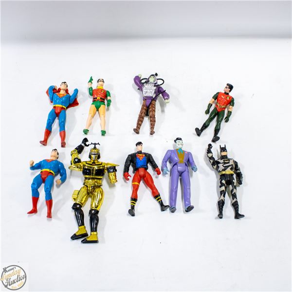 ASSORTED VINTAGE SUPER HERO FIGURES
