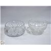 Image 1 : LOT OF 2 VINTAGE CRYSTAL BOWLS