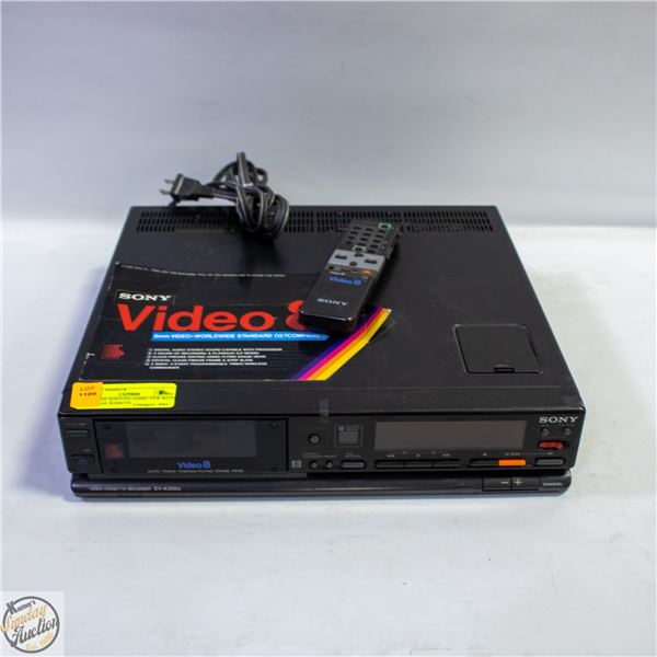 VINTAGE SONY EV-A300U VCR WITH ORIGINAL REMOTE