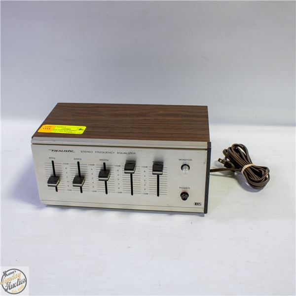 REALISTIC VINTAGE STEREO FREQUENCY EQUALIZER