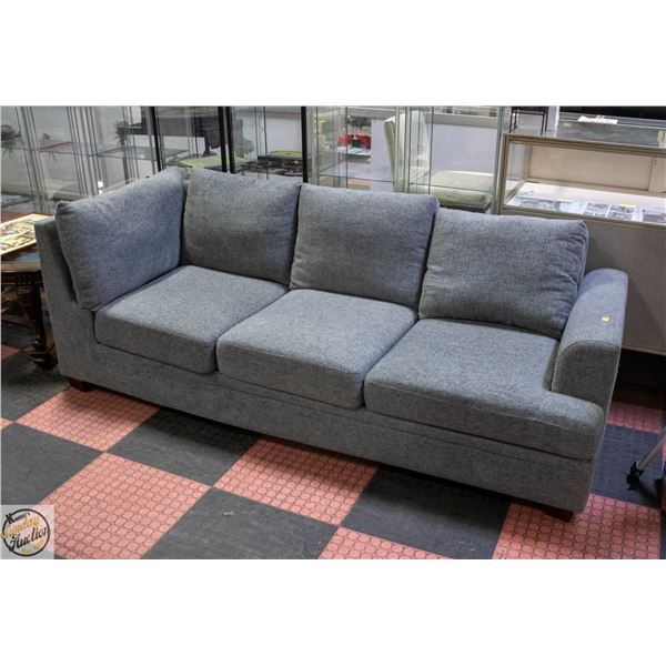 GREY / BLUE FABRIC SOFA