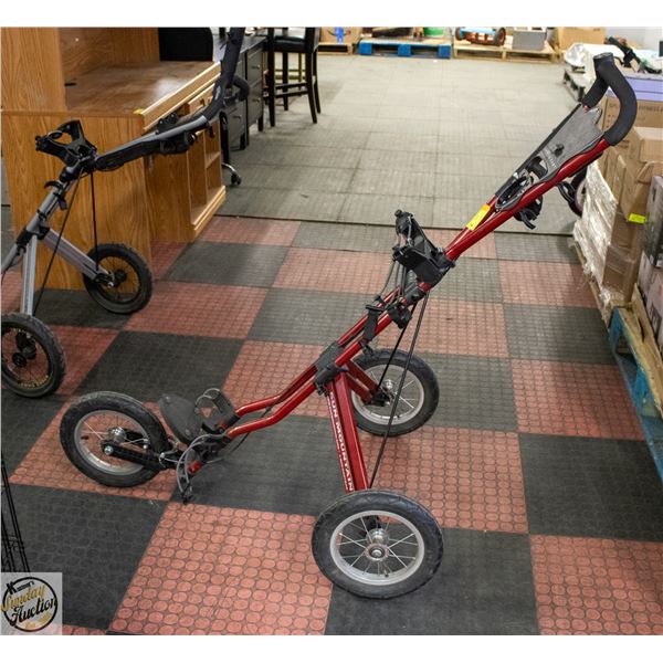 SUN MOUNTAIN 3 WHEEL GOLF BAG CARRYING CART
