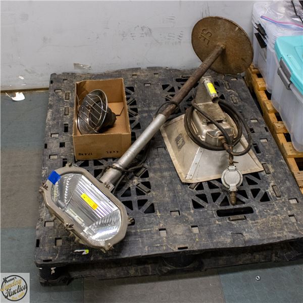 INDUSTRIAL LIGHTING & HEATING ITEMS- PALLET LOT