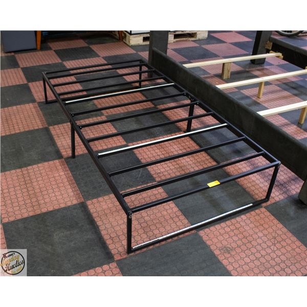 BLACK METAL BEDFRAME - FITS STANDARD TWIN