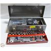 Image 1 : METAL MASTERCRAFT TOOL BOX W/MECHANICS SOCKET SET