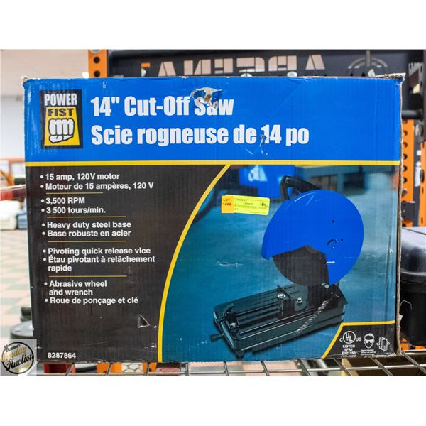 BOX OF 14" CUT-OFF SAW, 15 AMP, 120 VOLT