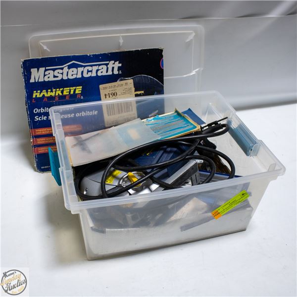BOX OF MASTERCRAFT HAWKEYE LASER ORBITAL JIGSAW