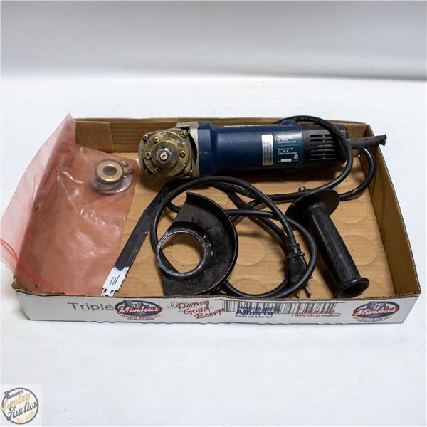 BOX OF MASTERCRAFT 4" ANGLE GRINDER