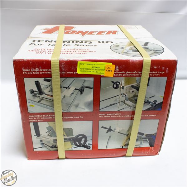 NEW IN BOX- PIONEER TENONING JIG FOR TABLE SAW