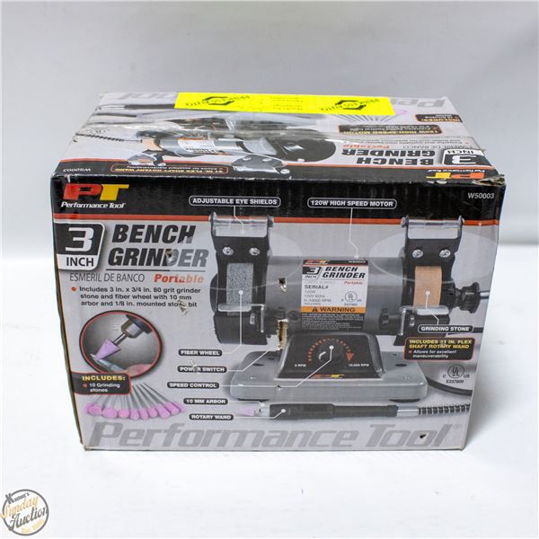 3 INCH BENCH GRINDER NEW