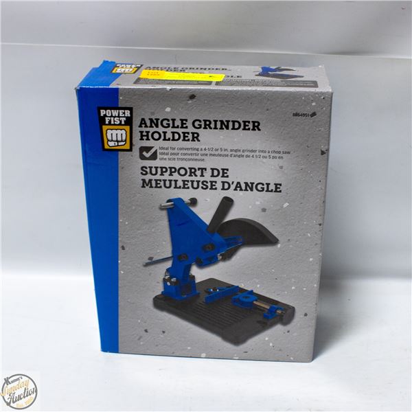NEW IN BOX- POWERFIST ANGLE GRINDER HOLDER