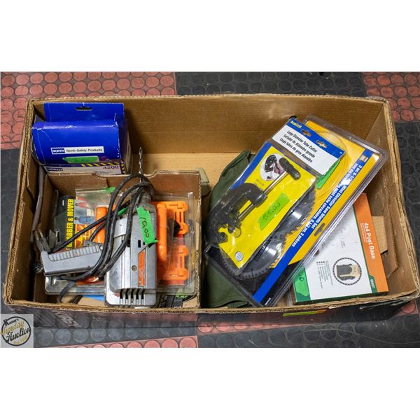 BOX OF NEW TUBE CUTTER, APPLIANCE GRABBER,