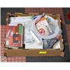 Image 1 : BOX OF ELECTRIC AIR COMPRESSOR, SEAM SEALER,