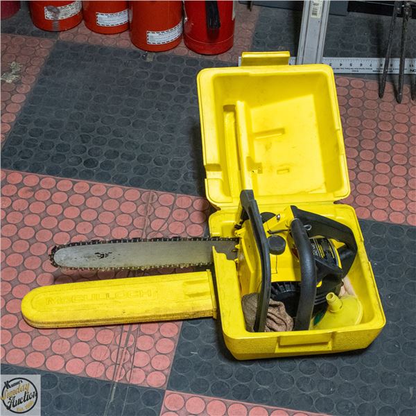 MCCULLOCH MAC 140 CHAINSAW & CASE