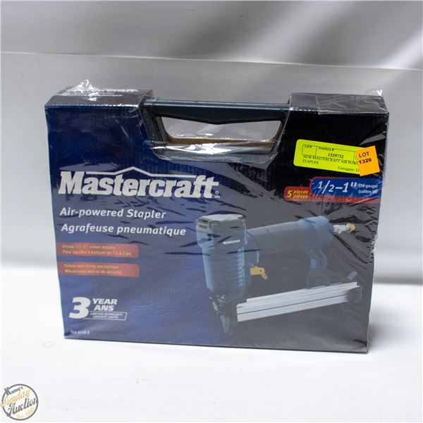 NEW MASTERCRAFT AIR POWERED STAPLER