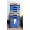 Image 1 : BUNDLE OF 8 RUBBERMAID ROUGHNECK TOTES