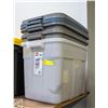 Image 1 : BUNDLE OF 3 RUBBERMAID ROUGHNECK STORAGE