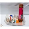 Image 1 : TOTE WITH BISCUITS, SHARPENER, NEW 50’ ROLL,
