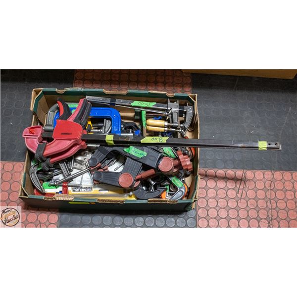 FLAT OF 35 CLAMPS/GRIPS