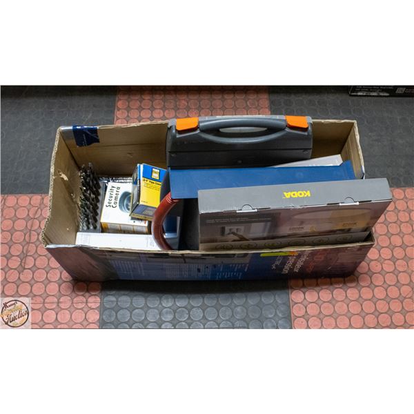BOX OF PROPANE TORCH KITM PIPE CLAMP, LED CEILING