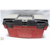 Image 1 : 14" RED PLASTIC TOOLBOX