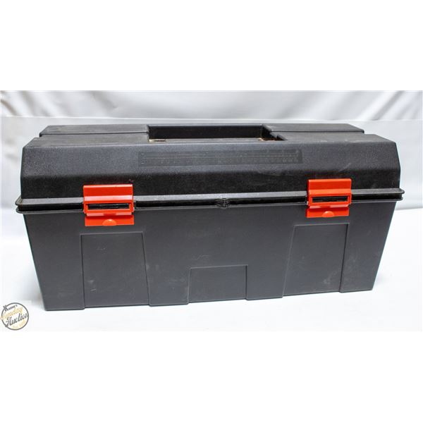 48" BLACK PLASTIC TOOLBOX
