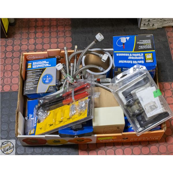 BOX OF NEW GAS EXTRACTOR, CROSS LINE LASER,