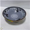 Image 1 : BLUE FLORAL POTTERY BOWL