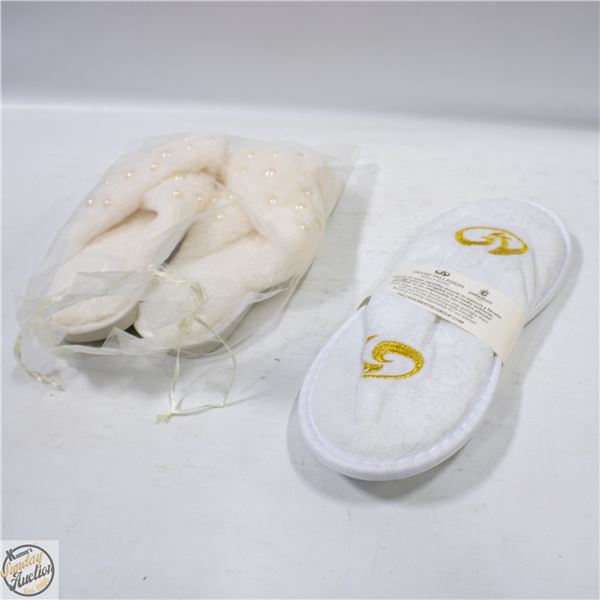 LOT OF 2 NEW SLIPPERS SIZE 42-43