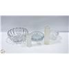 Image 1 : LOT OF VARIOUS VINTAGE GLASS AND CRYSTAL DISHES