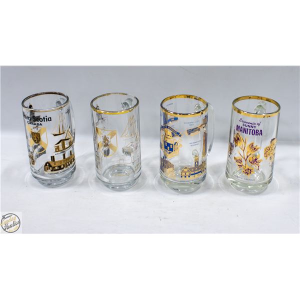 4 NOVA SCOTIA BEER GLASSES