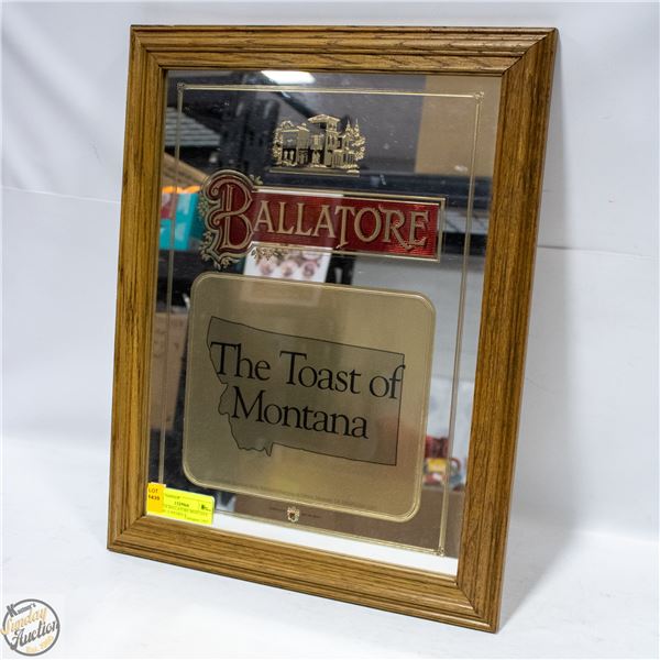VINTAGE BALLATORE MONTANA MIRROR 15 INCHES X