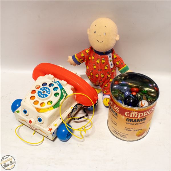 VINTAGE TOYS ALL TOGETHER CAILLOU