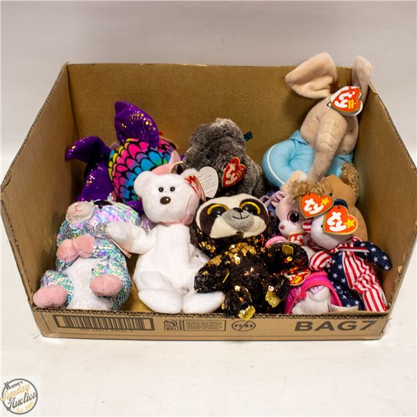 TY PLUSHIES ALL WITH RED HEART TAGS