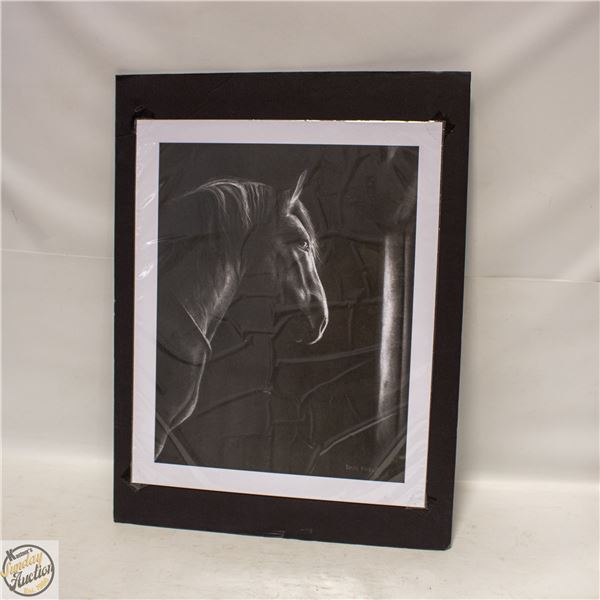 ESTATE MATTED HORSE PHOTO 15" X 20" DEAN PICKUP