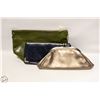 Image 1 : 3 VINTAGE LADIES LEATHER CLUTCH
