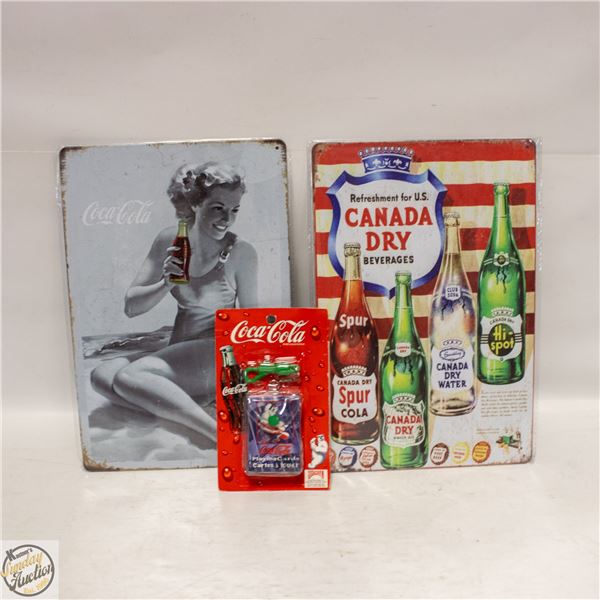 VINTAGE/RETRO TIN WALL SIGNS 8" X 12"