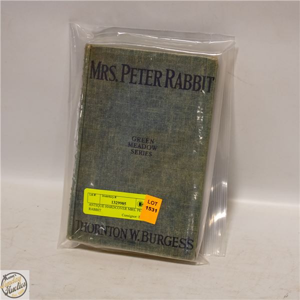 ANTIQUE HARDCOVER MRS. PETER RABBIT