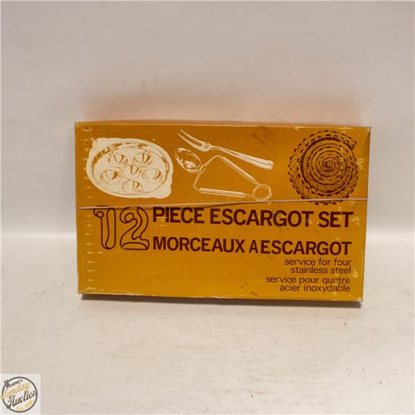 ORIGINAL BOXED ESCARGOT SERVICE SET